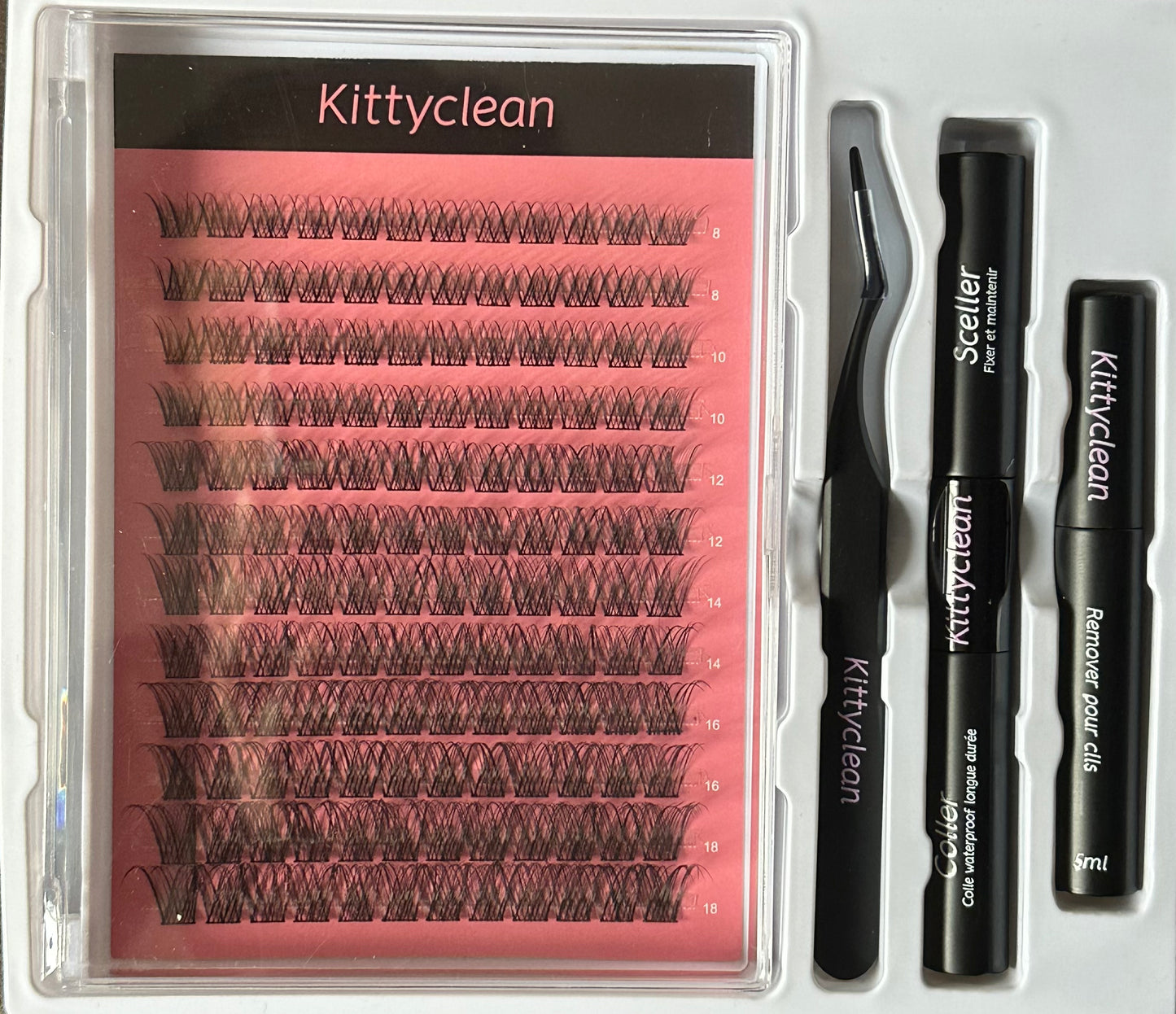 Kit complet extension de cils effet Naturel