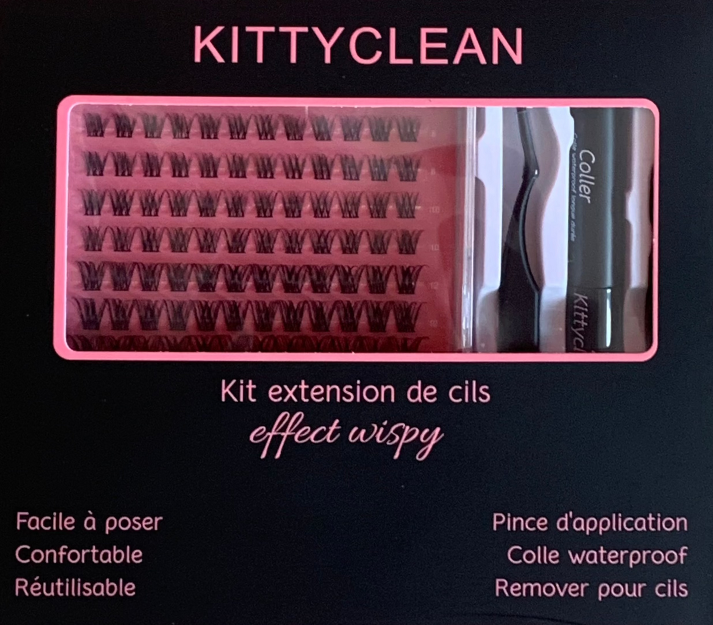Kit complet extension de cils type Wispy